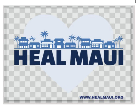 Sticker Heal Maui Clear Rectangle 6x4.45