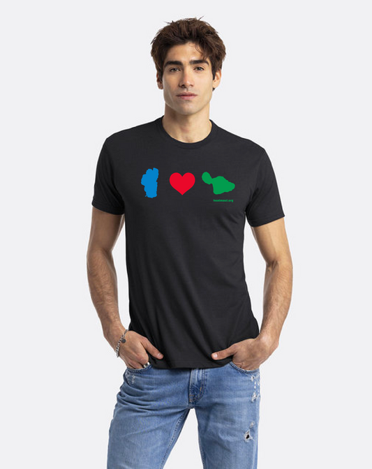 T-Shirt Tahoe Loves Maui Unisex Black