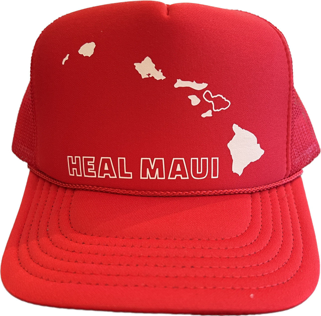 Hat Hawaiian Islands Heal Maui Red